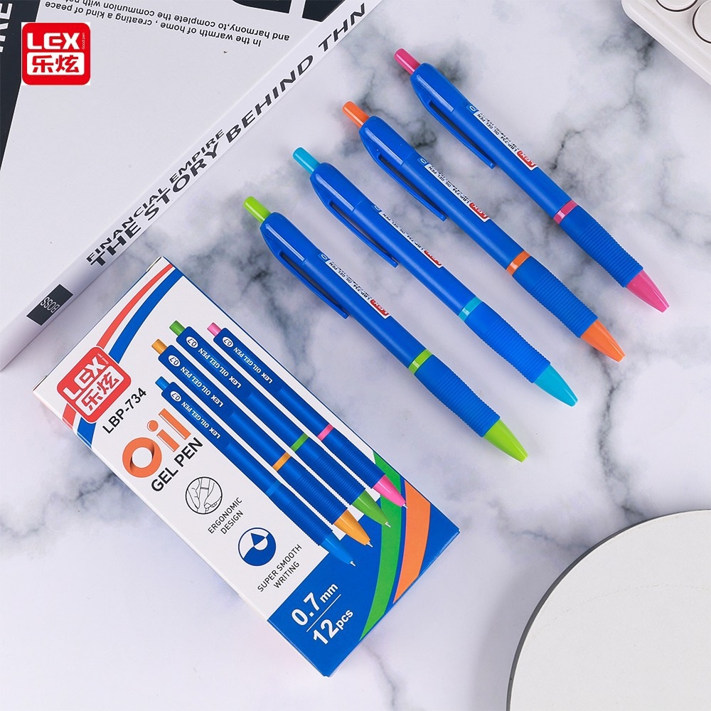 Bút bi dầu Lex LP-731; 734 (12 Cây/ Hộp; 12 Hộp/ Lốc; 144 Hộp/ Thùng)