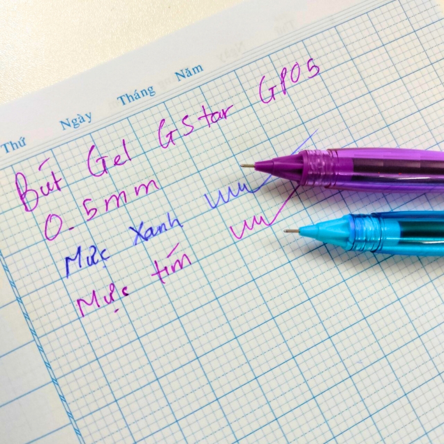 G-Star Bút Gel GP04 (Xanh, Tím, Đỏ, Đen) (12 Cây/Hộp; 12 Hộp/Lốc; 144 Hộp/Thùng)