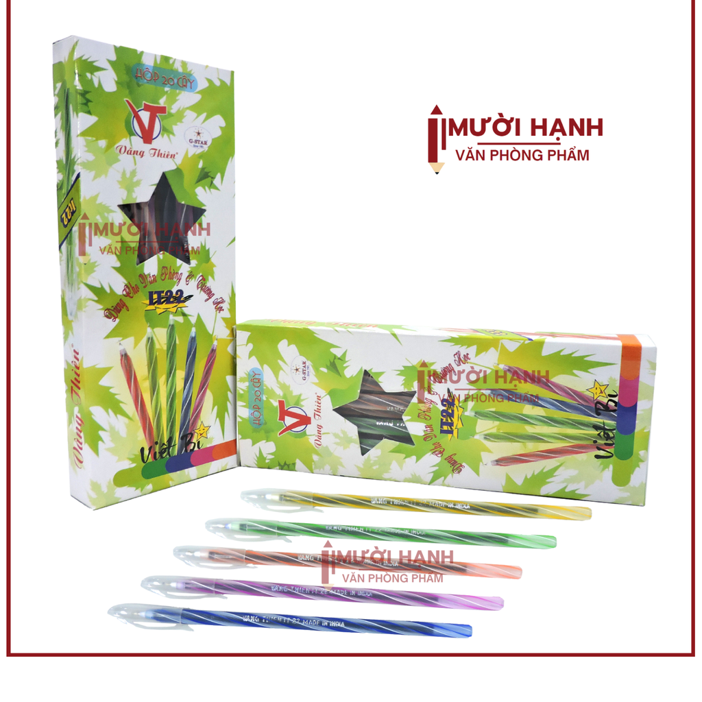 G-Star Bút Bi Ấn Độ (Bút Nến) (Xanh) IT 22 (20 Cây/Hộp; 100 Hộp/Thùng)