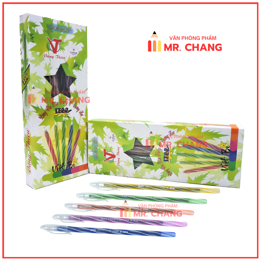 G-Star Bút Bi Ấn Độ (Bút Nến) (Xanh) IT 22 (20 Cây/Hộp; 100 Hộp/Thùng)