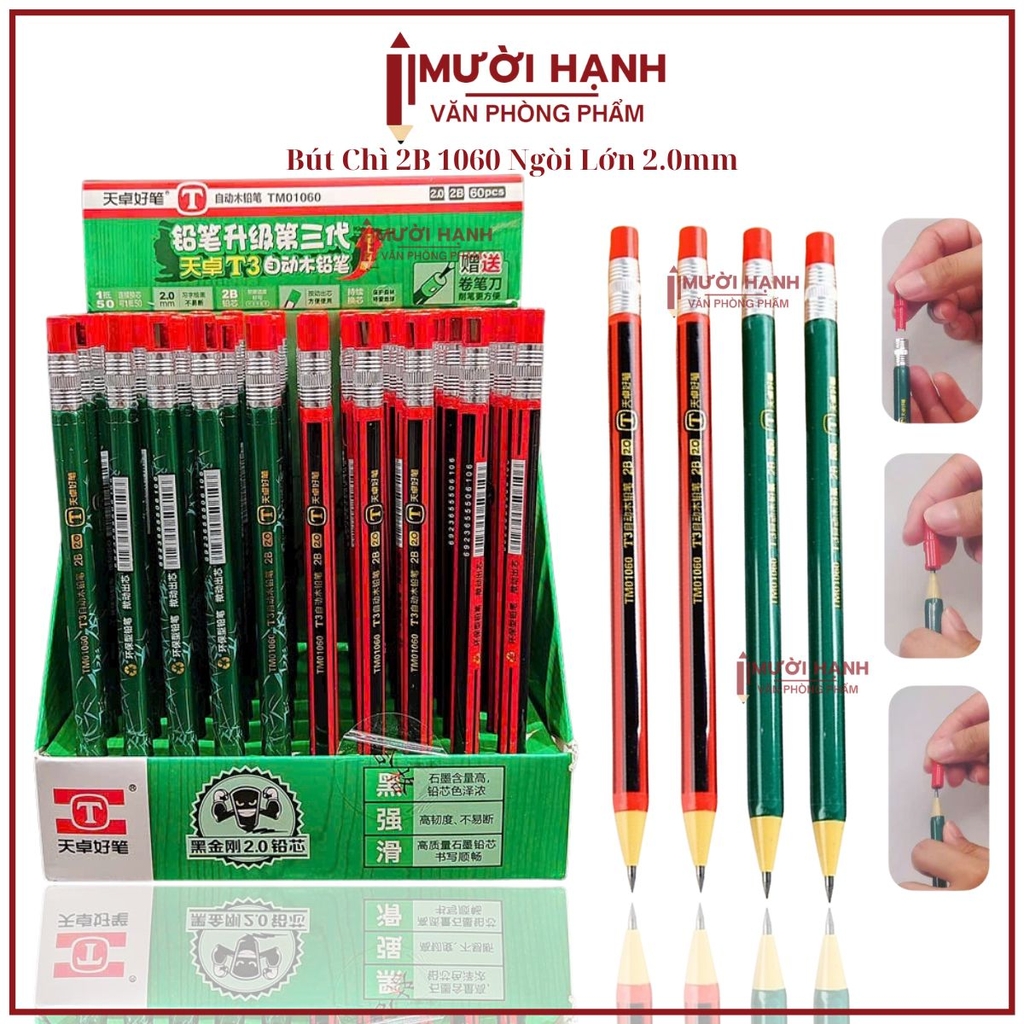 Bút Chì Bấm 2.0mm 1060 (60 Cái/Hộp; 24 Hộp/Thùng)
