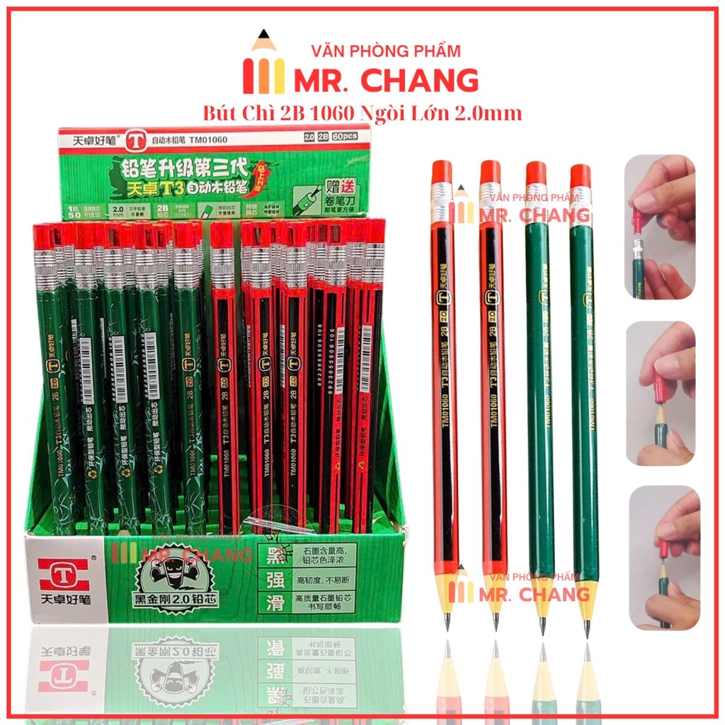 Bút Chì Bấm 2.0mm 1060 (60 Cái/Hộp; 24 Hộp/Thùng)