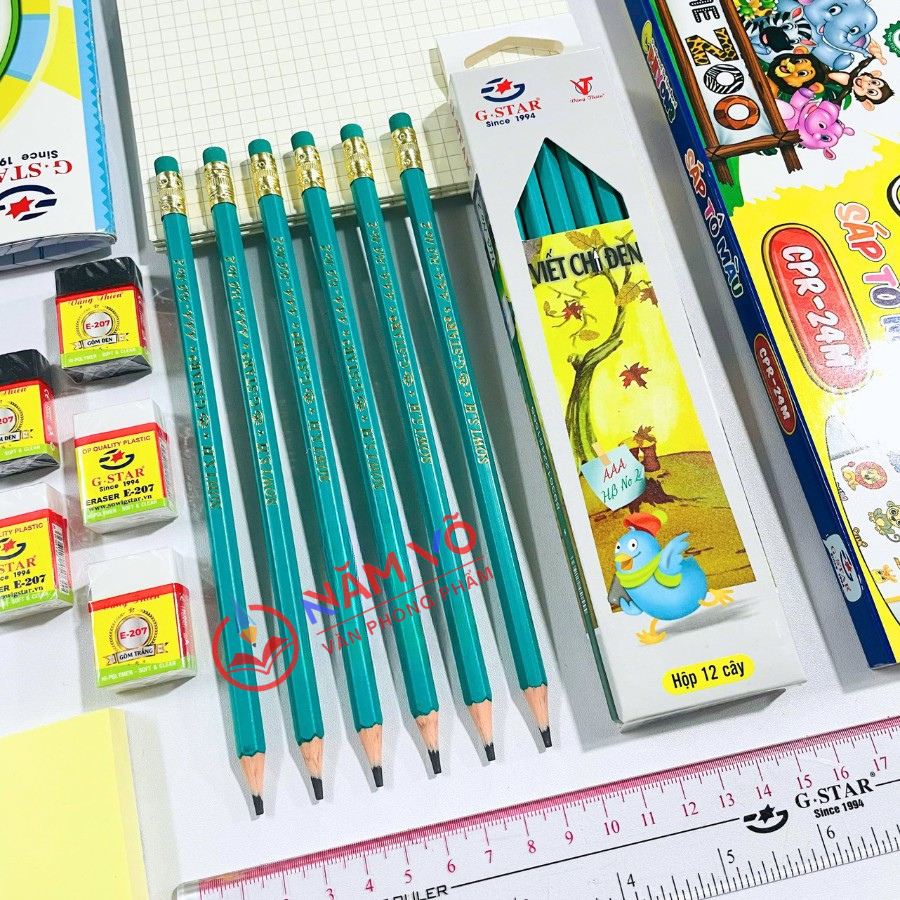 G-Star Bút Chì Đen AAA H2B (12 Cây/Hộp; 12 Hộp/ Lốc; 20 Lốc/ Thùng)