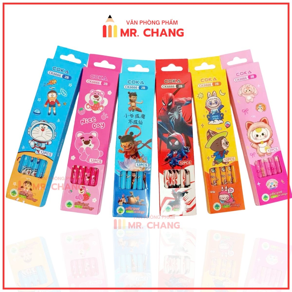 Bút Chì Gỗ 2B COKA Ck6666 (12 Hôp/ Lốc; 240 Hộp/ Thùng)