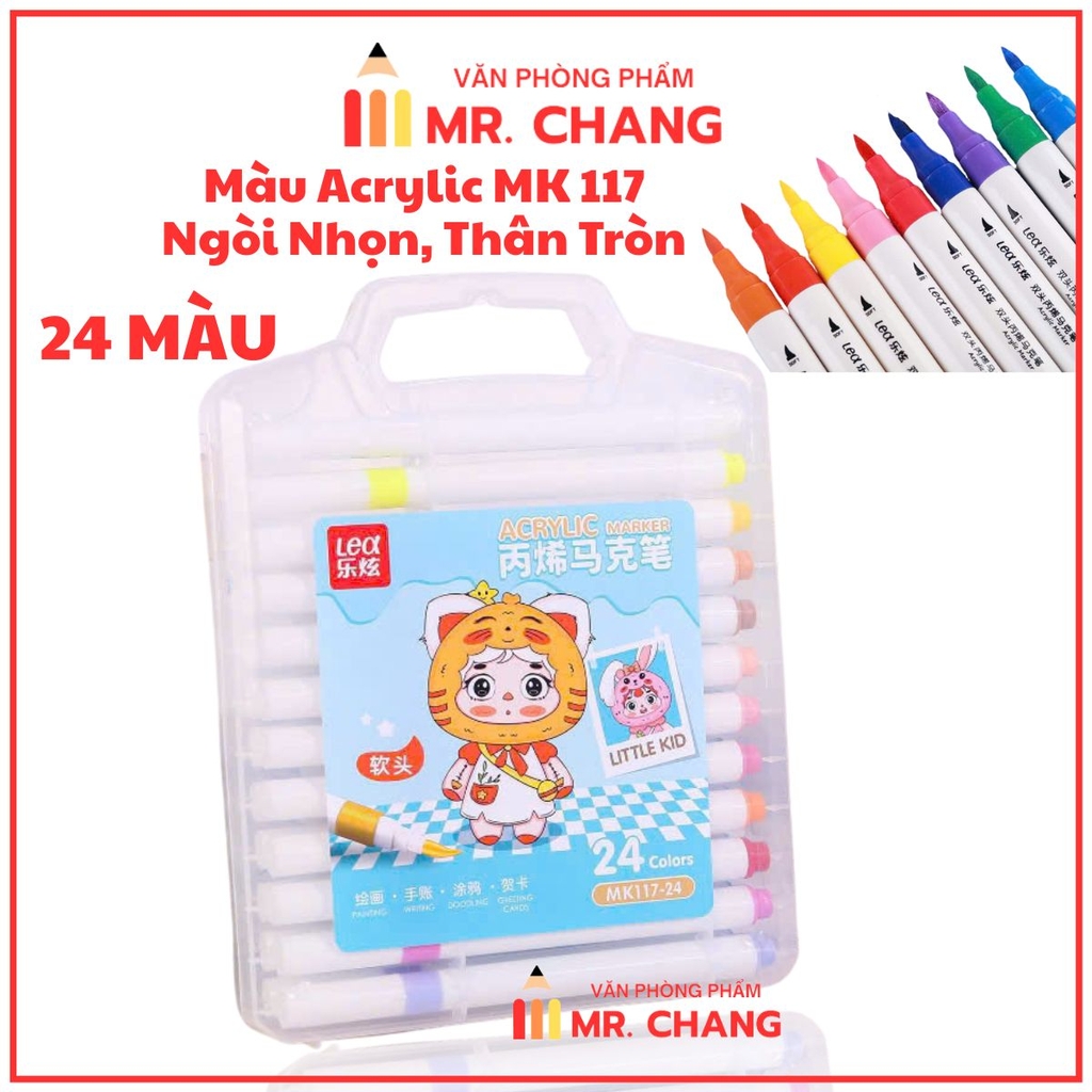 Màu Acrylic Lex 117 (Ngòi Nhọn, Thân Tròn)