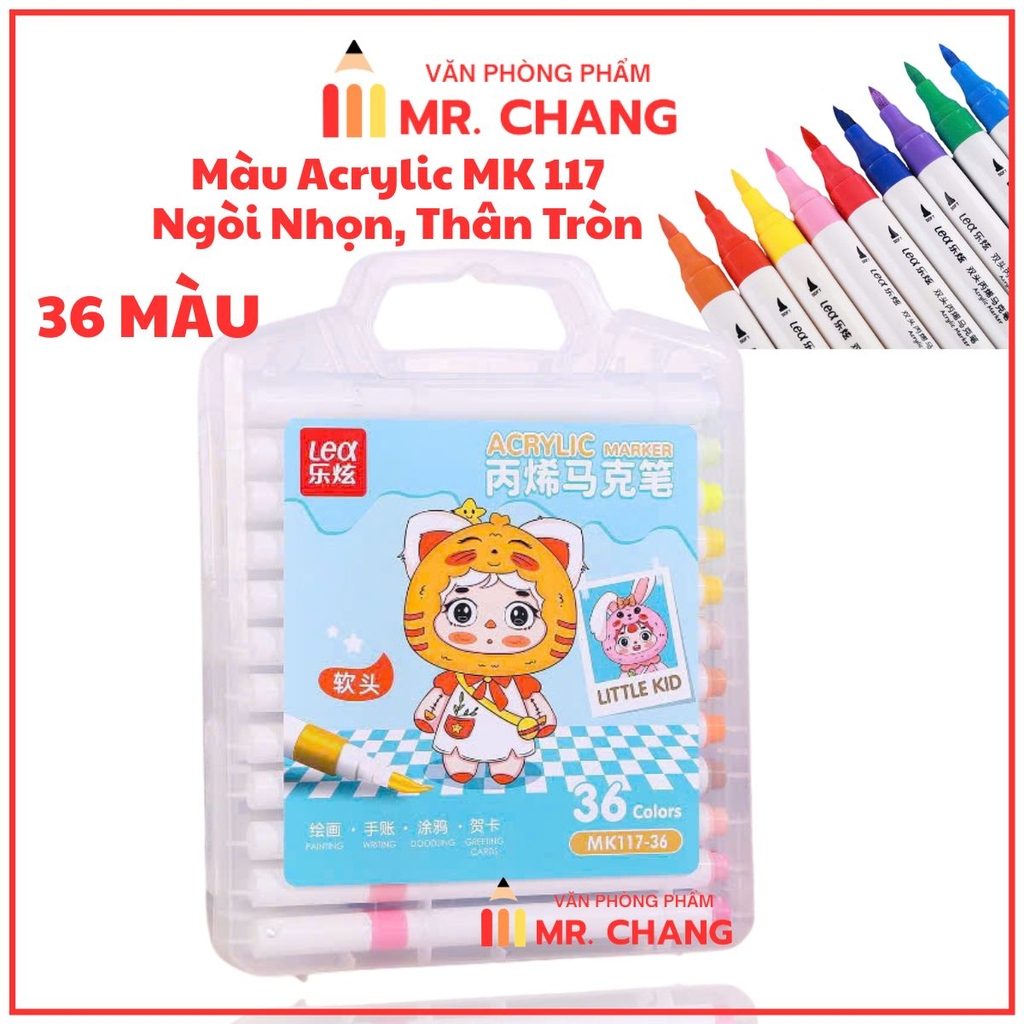 Màu Acrylic Lex 117 (Ngòi Nhọn, Thân Tròn)