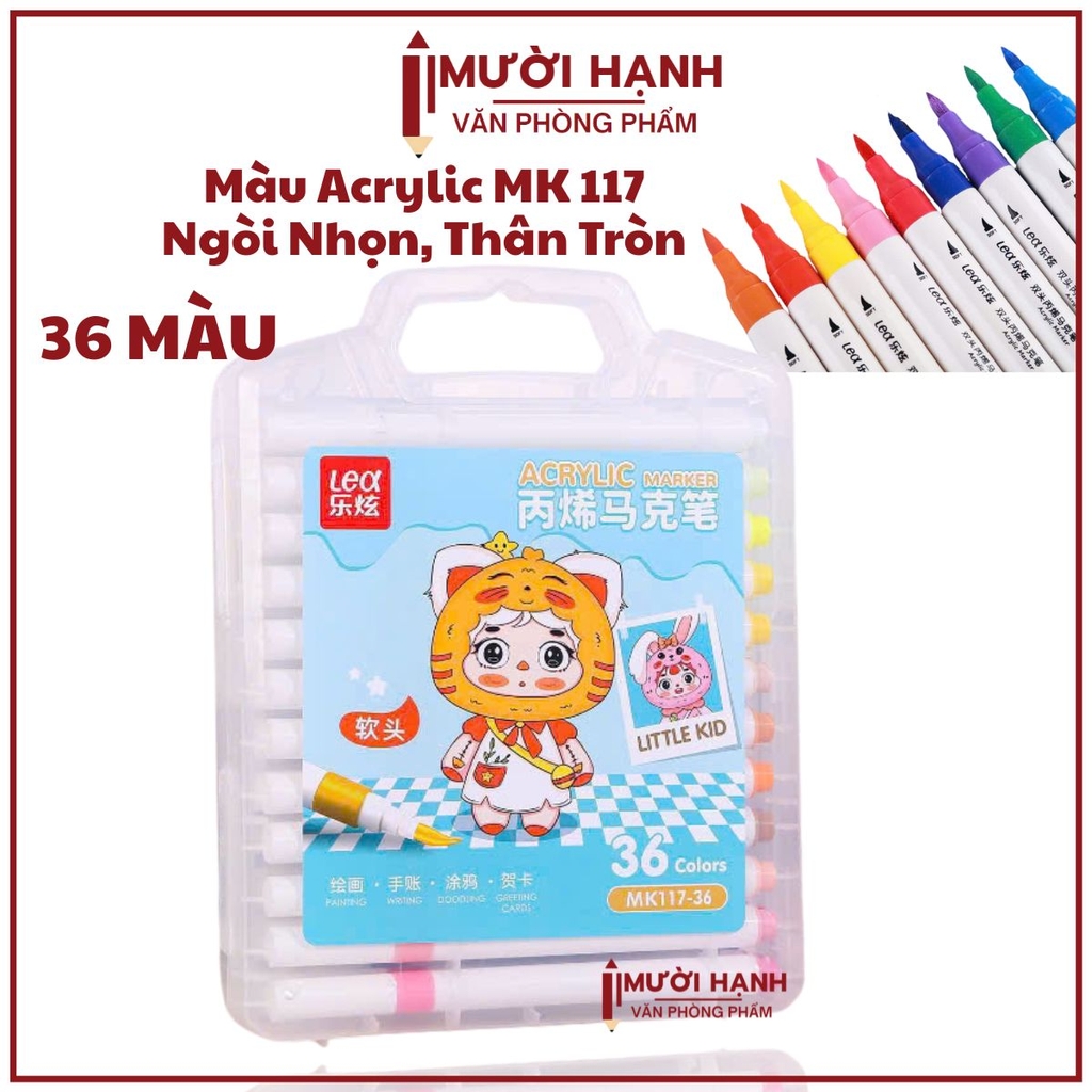 Màu Acrylic Lex 117 (Ngòi Nhọn, Thân Tròn)
