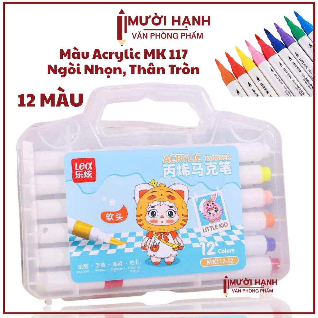 Màu Acrylic Lex 117 (Ngòi Nhọn, Thân Tròn)