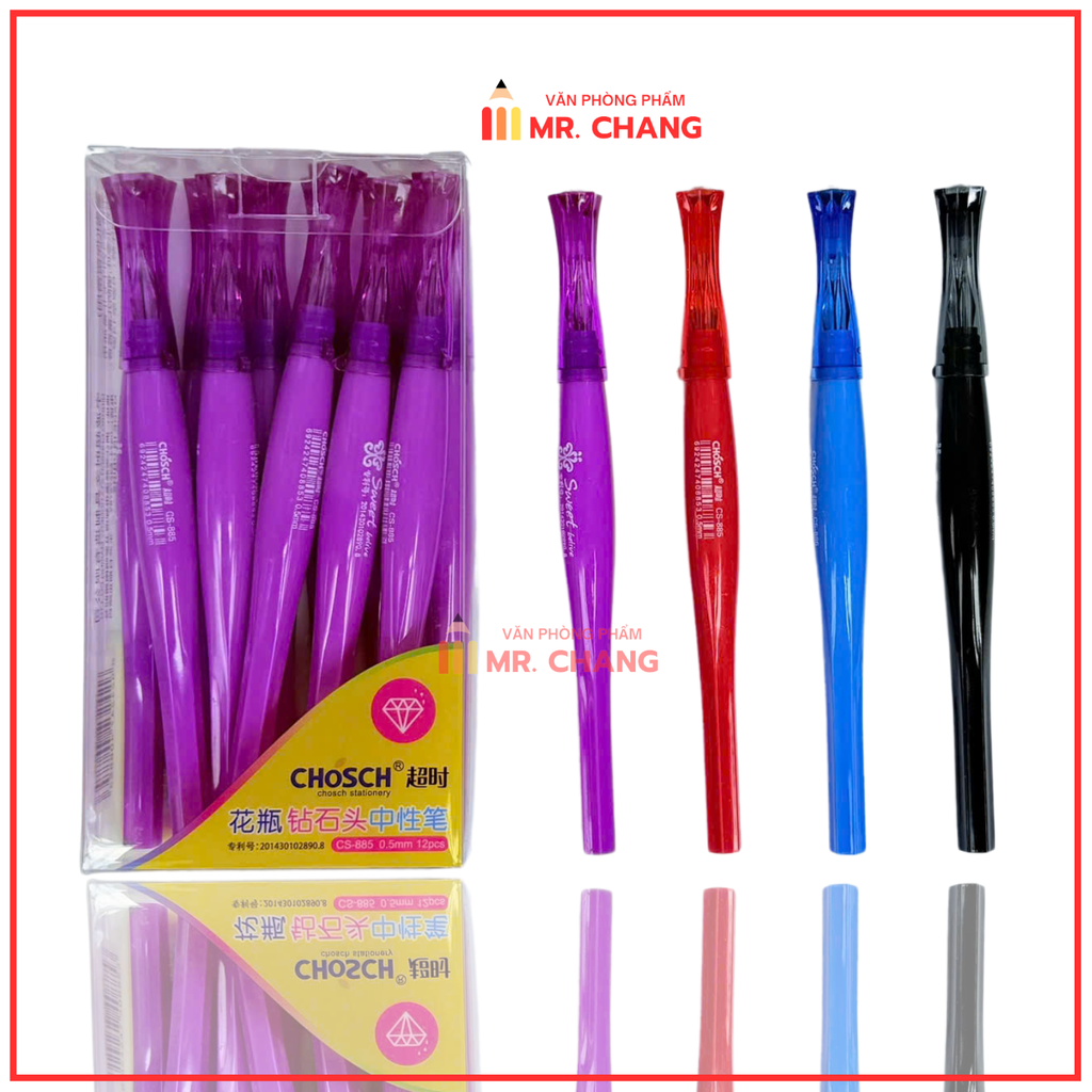 Bút Kim Cương Chosch CS885 (12 Cây/Hộp; 12 Hộp/Lốc; 12 Lốc/Thùng)