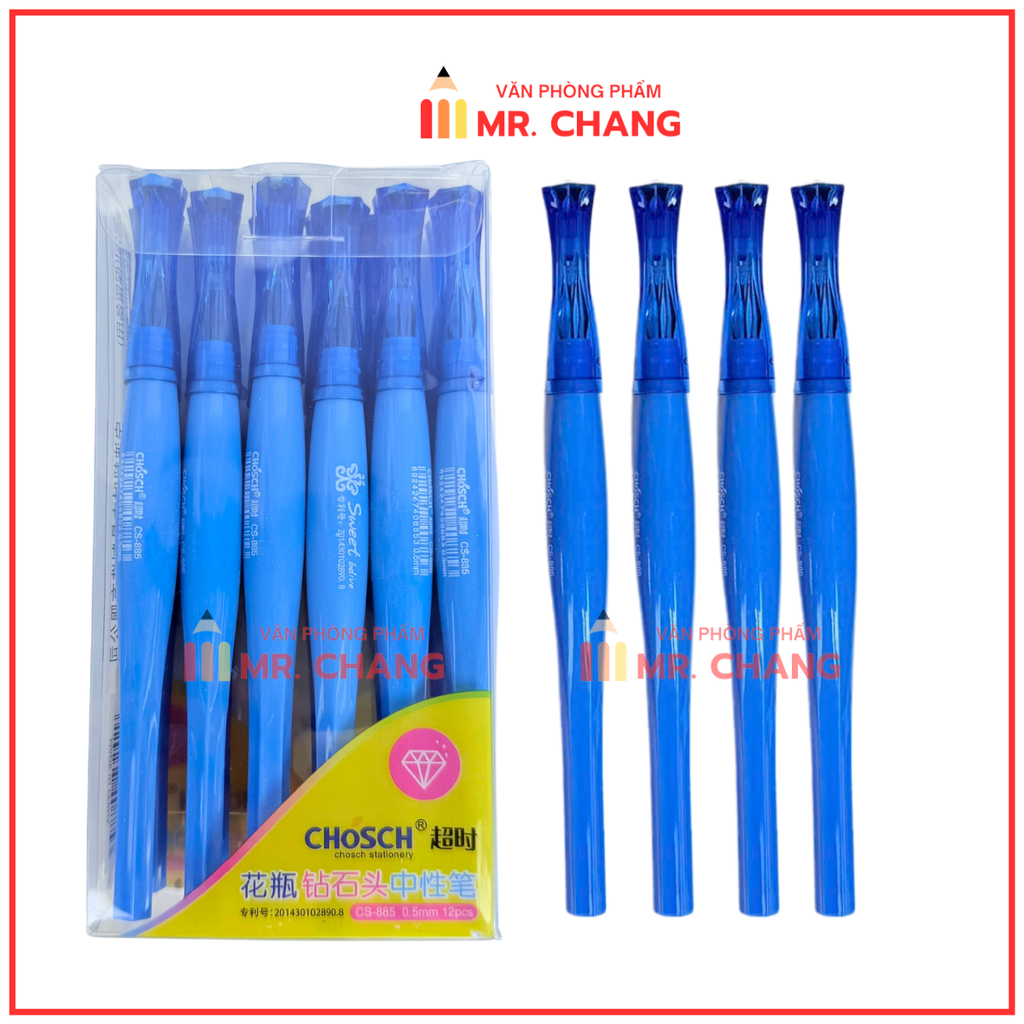 Bút Kim Cương Chosch CS885 (12 Cây/Hộp; 12 Hộp/Lốc; 12 Lốc/Thùng)