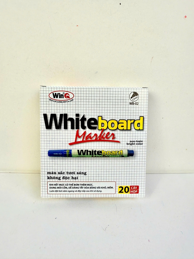 WinQ Bút Lông Bảng WB02 (20 Cây/ Hộp; 5 Hộp/ Lốc; 60 Hộp/ Thùng)