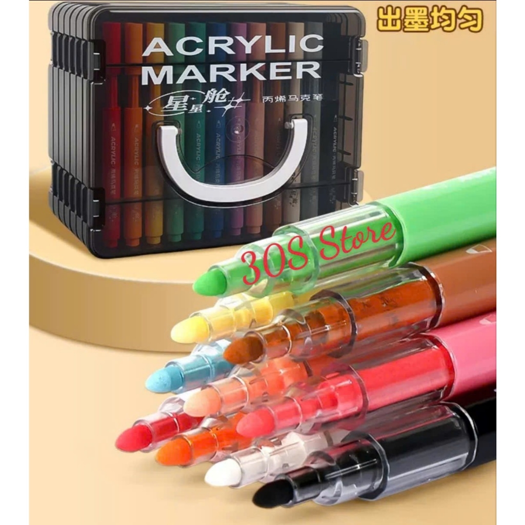 Bút Dạ Acrylic 50233 (Thân Tròn)