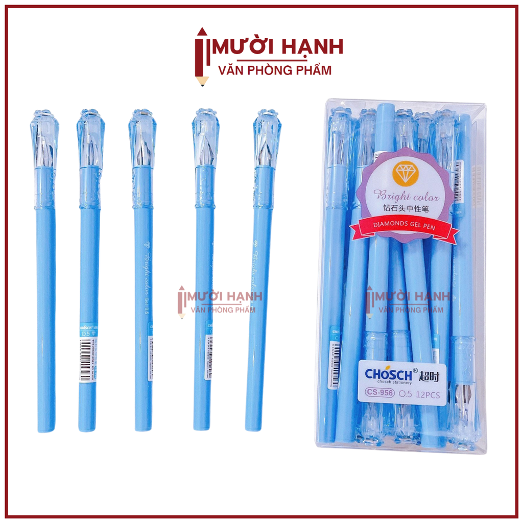 Bút Kim Cương Tròn Chosch CS956 (12 Cây/Hộp; 12 Hộp/Lốc; 12 Lốc/Thùng)