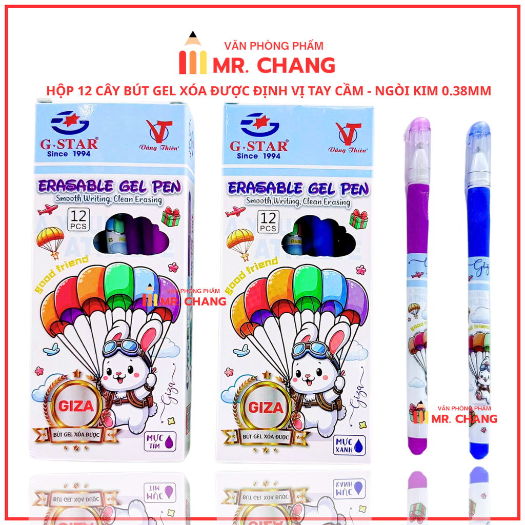 G-Star Bút Nắp Xóa Được Giza (12 Cây/ Hộp; 12 Hộp/ Lốc; 120 Hộp/ Thùng)
