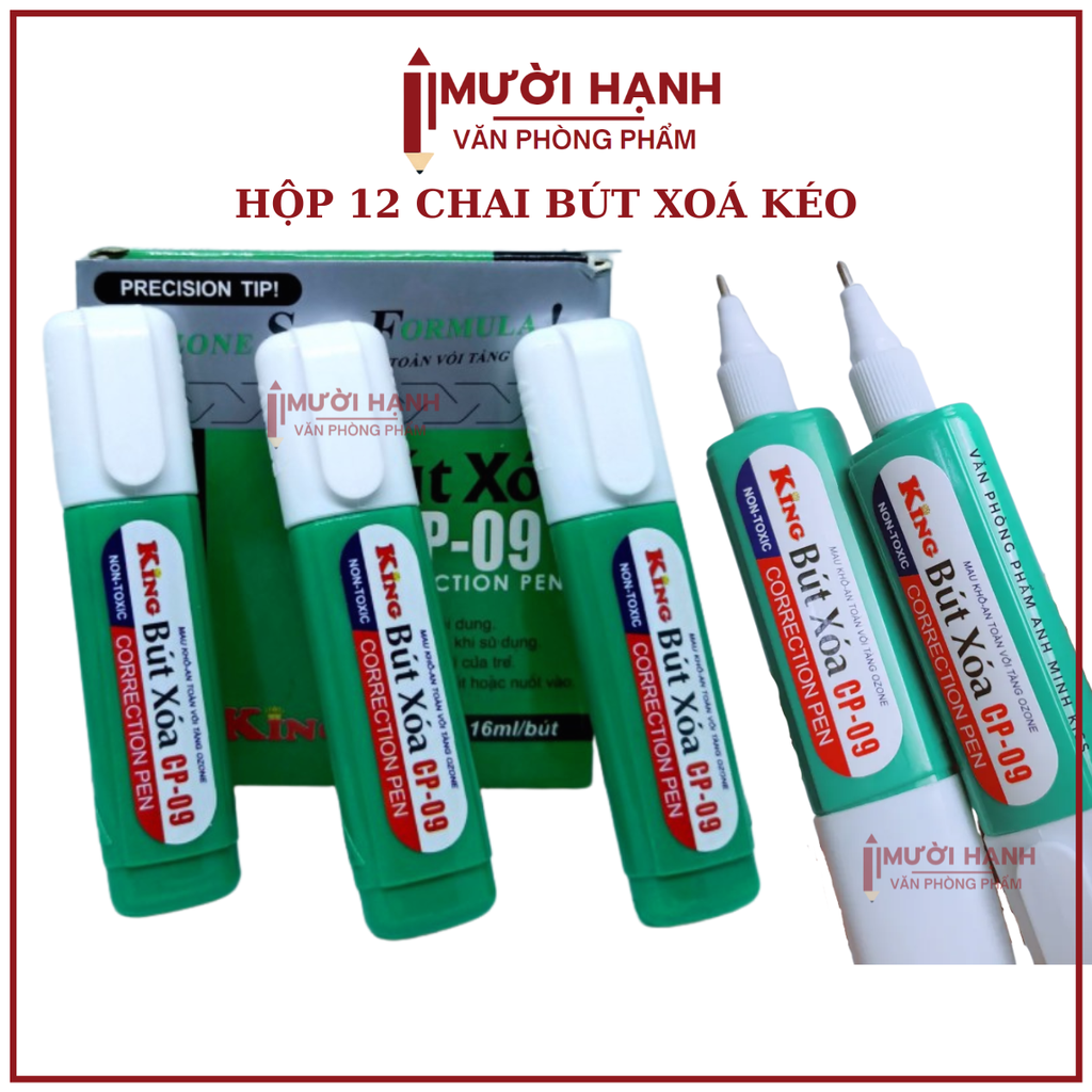 Bút Xóa KING CP09 (12 Cây/ Hộp; 96 Hộp/ Thùng)