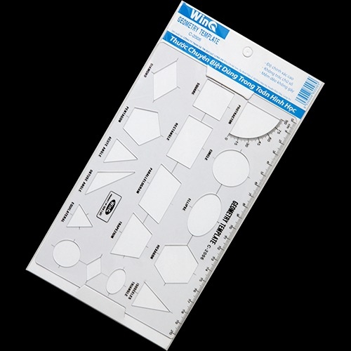 Win Q Thước Vẽ Hình Học C2006 (10 Cây/ Hộp; 5 Hộp/ Lốc)