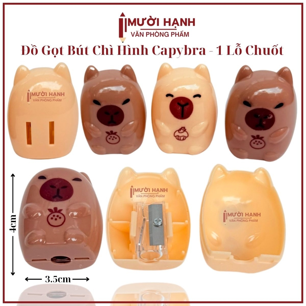 . Đồ Gọt Bút Chì Mẫu CapyBara No. 163 (48 Cái/ Lon; 48 Lon/ Thùng)