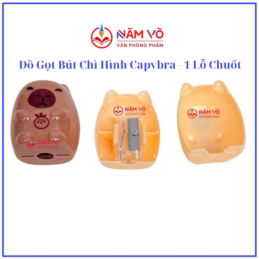 . Đồ Gọt Bút Chì Mẫu CapyBara No. 163 (48 Cái/ Lon; 48 Lon/ Thùng)