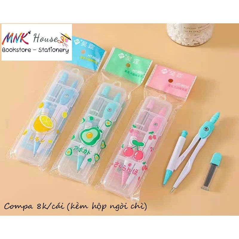 . Compa Bút Chì Bấm HT-9050; CR 157 (24 Cái/Hộp; 30 Hộp/Thùng)