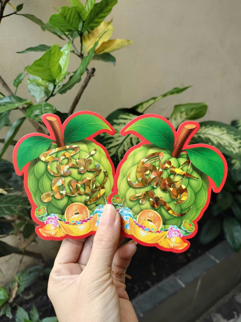 [HÌNH] Decal Dán Dưa Ép Kim Có Keo Hình Trái Cây Trang Trí Dán Dưa (10 Tờ/ Xấp; 10 Xấp/ Bịch)
