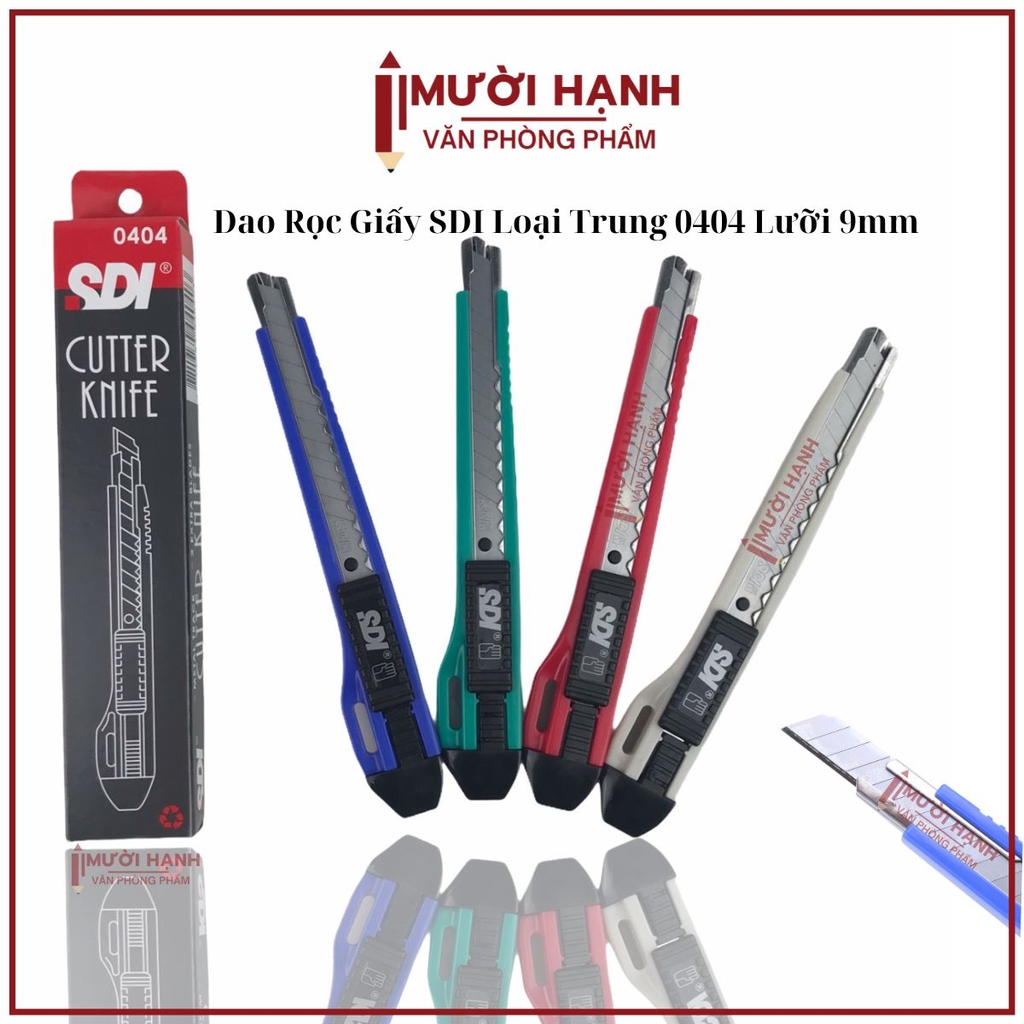 Dao Rọc Giấy SDI Trung 0404 (12 Cây/Hộp; 50 Hộp/ Thùng)