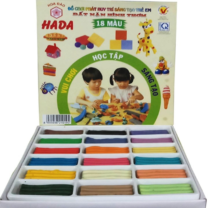 Hada Đất Nặn Hình Thơm Hoa Đào