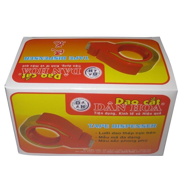 DH - Dao Cắt Băng Keo Cầm Tay Dân Hoa Bằng NHỰA 8F (Phân) (100 Cái/ Thùng)