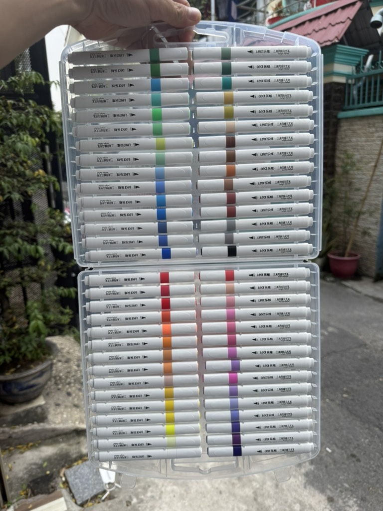 . Màu Acrylic Lex 107 (Ngòi Nhọn, Thân Tam Giác)
