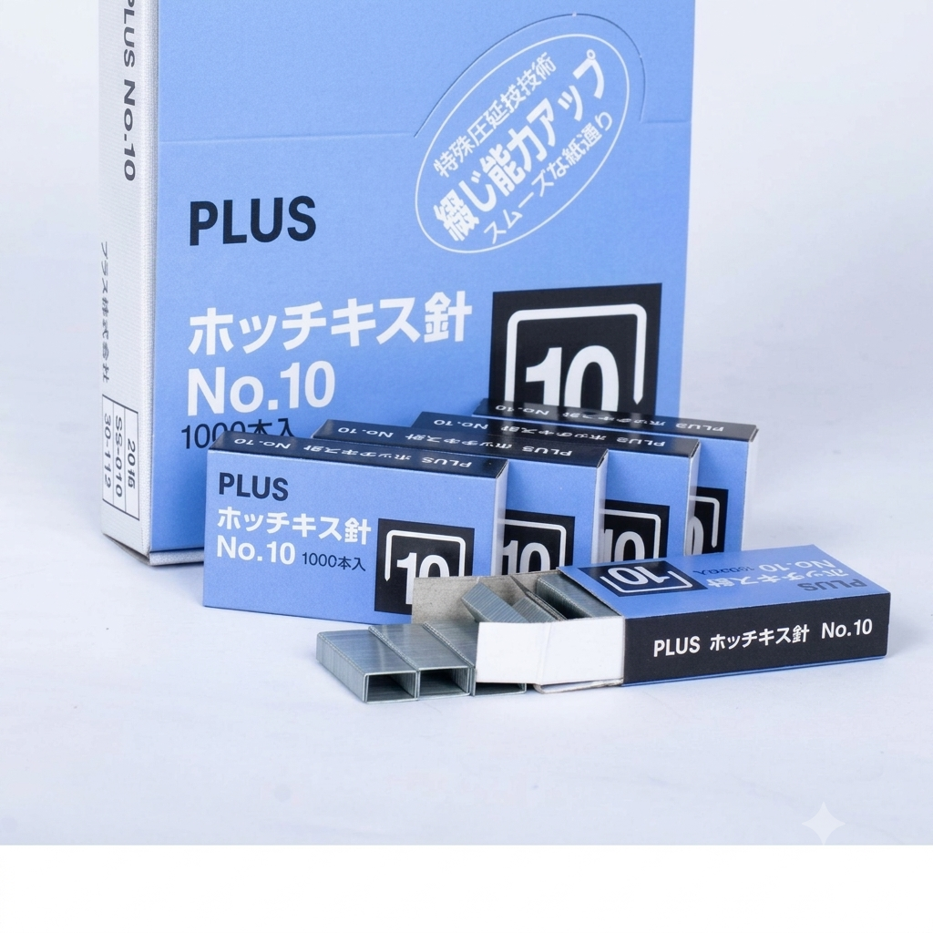 Plus - Kim Bấm Số 10 NO.10 (20 Hộp/ Lốc)