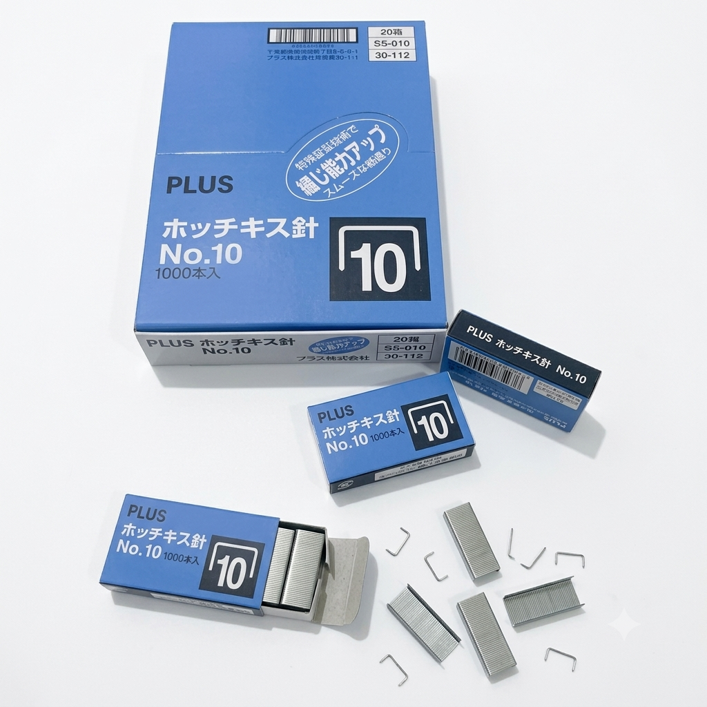 Plus - Kim Bấm Số 10 NO.10 (20 Hộp/ Lốc)
