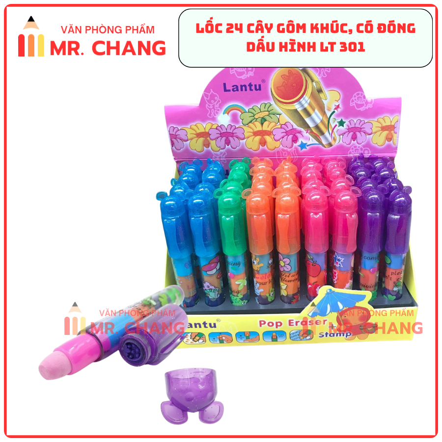 Gôm Khúc Lantu LT301 (36 Cái/Hộp; 18 Hộp/Thùng)