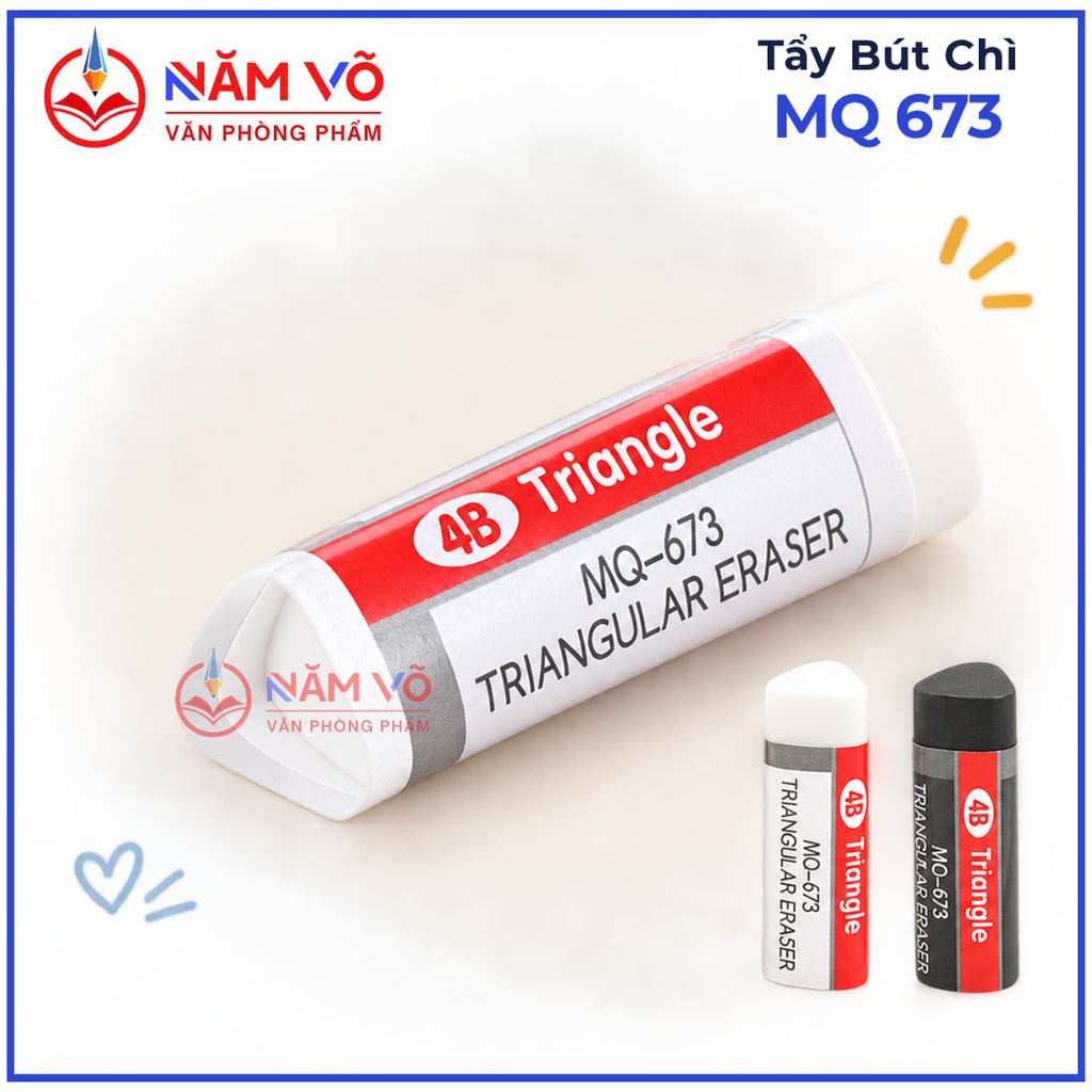 Gôm MQ 673 (32 Cái/ Hộp; 36 Hộp/ Thùng)