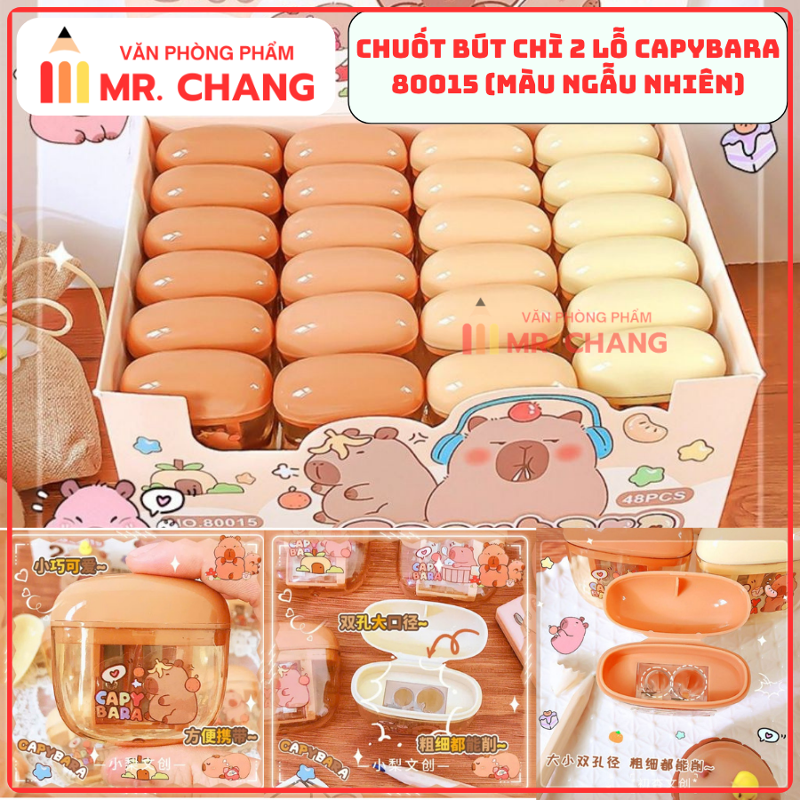 Gọt Hộp 2 Lỗ CapyBara 80015 (48 Cái/Hộp, 30 Hộp/Thùng)