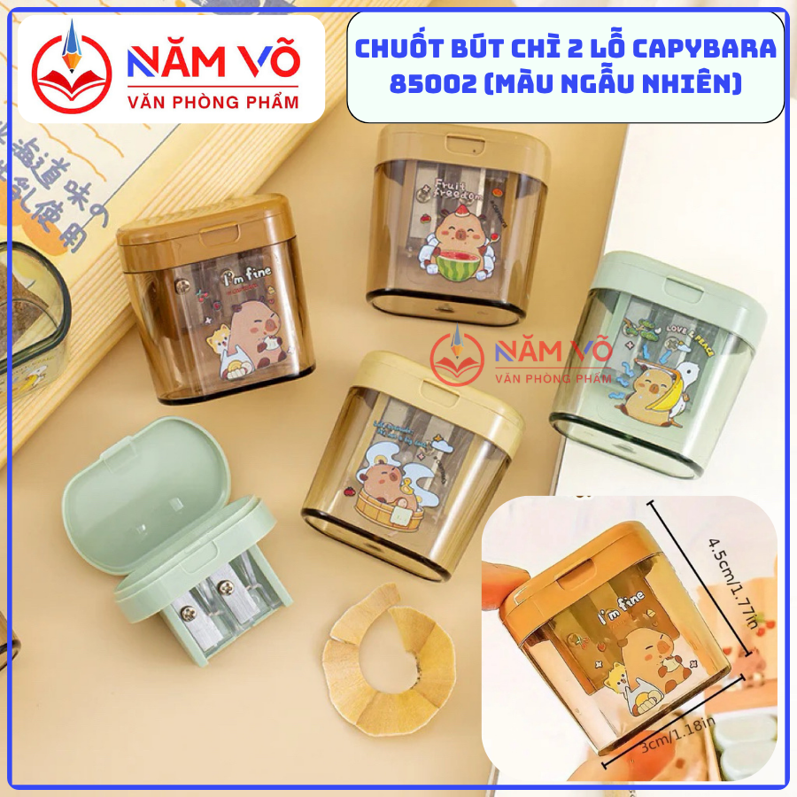 Gọt Hộp 2 Lỗ CapyBara 85002 (48 Cái/Hộp, 30 Hộp/Thùng)