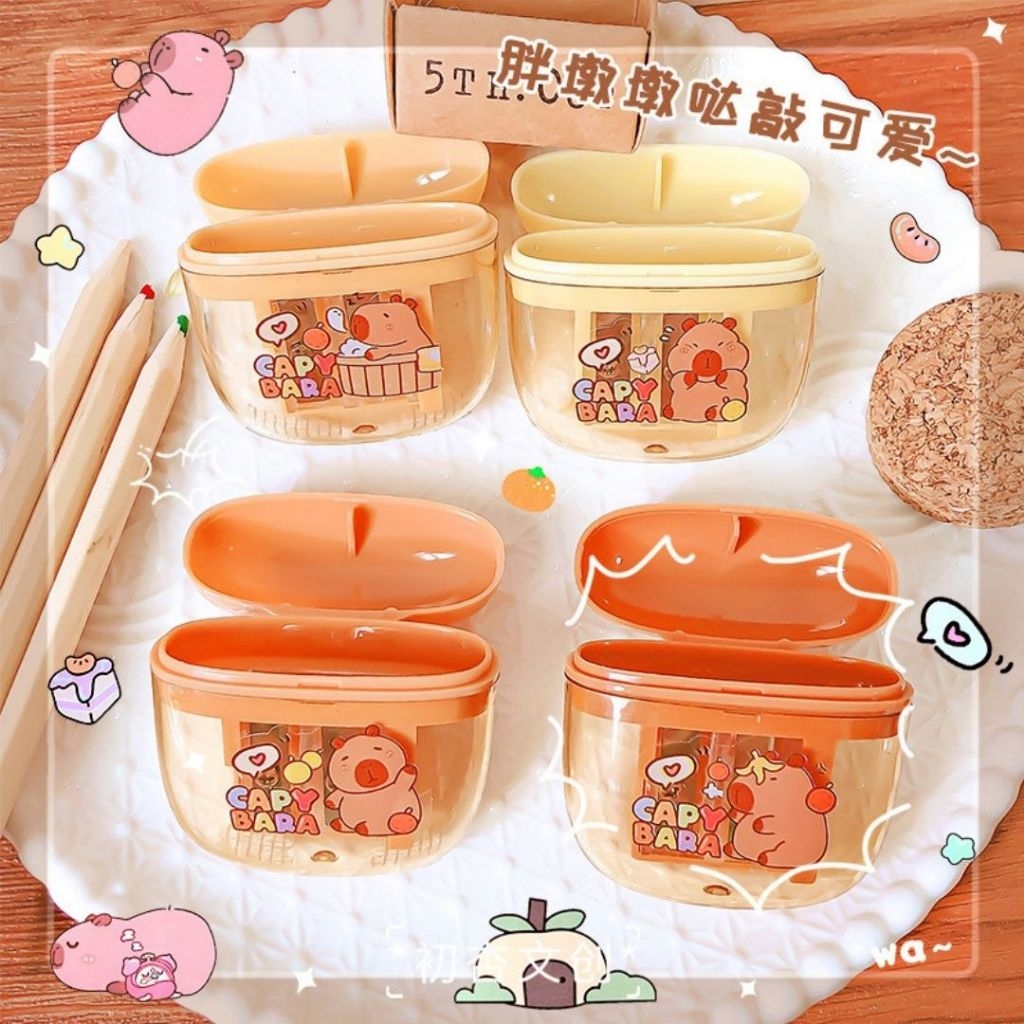 Gọt Hộp 2 Lỗ CapyBara 80015 (48 Cái/Hộp, 30 Hộp/Thùng)