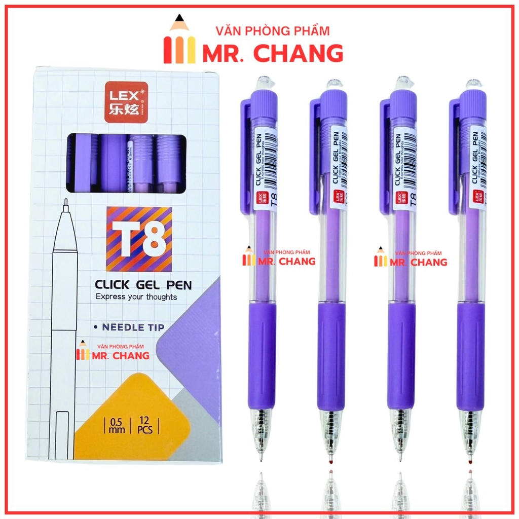 Bút 8698 King/ T8 (Xanh, Tím, Đỏ, Đen) (12 Cây/Hộp; 16 Hộp/Lốc; 192 Hộp/Thùng)