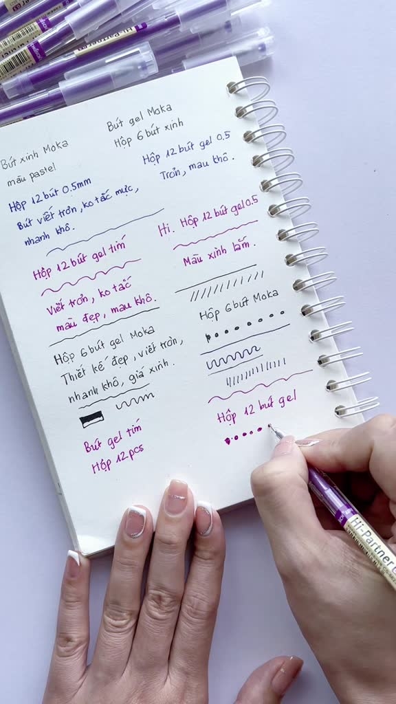 Bút Gel Mực Nước Chosch Hi-Partner CS-8623 (Xanh, Tím, Đỏ, Đen) (12 Cây/Hộp) (12 Hộp/Lốc) (12 Lốc/Thùng)