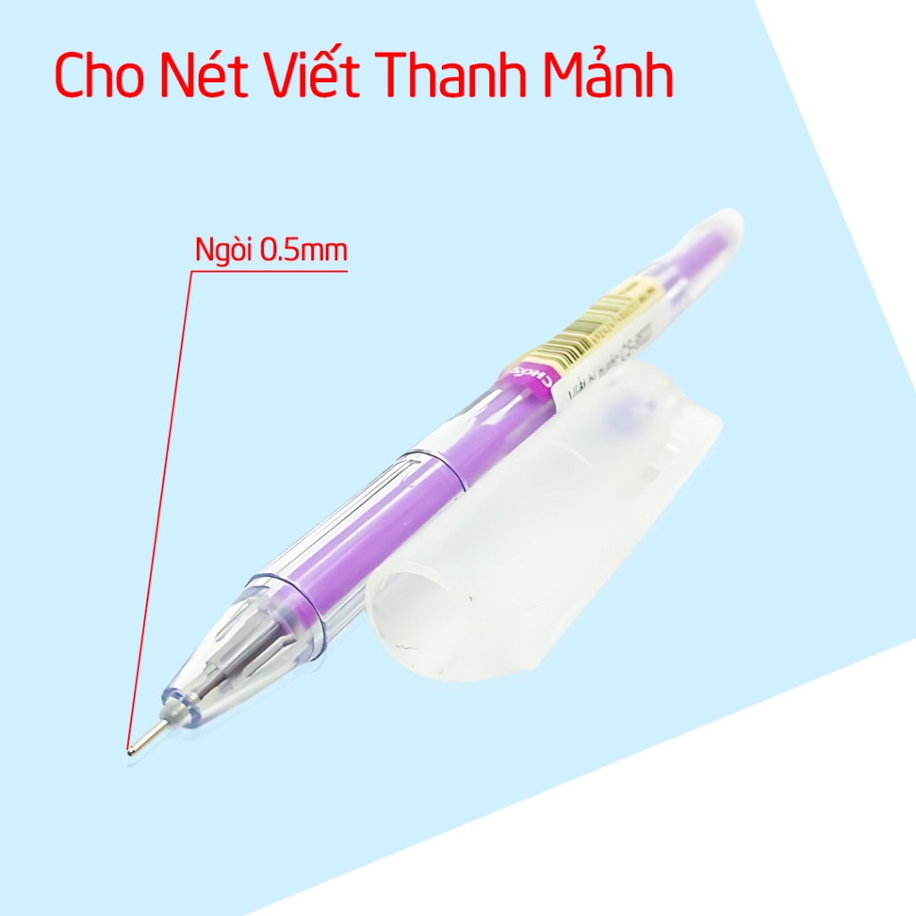 Bút Gel Mực Nước Chosch Hi-Partner CS-8623 (Xanh, Tím, Đỏ, Đen) (12 Cây/Hộp) (12 Hộp/Lốc) (12 Lốc/Thùng)
