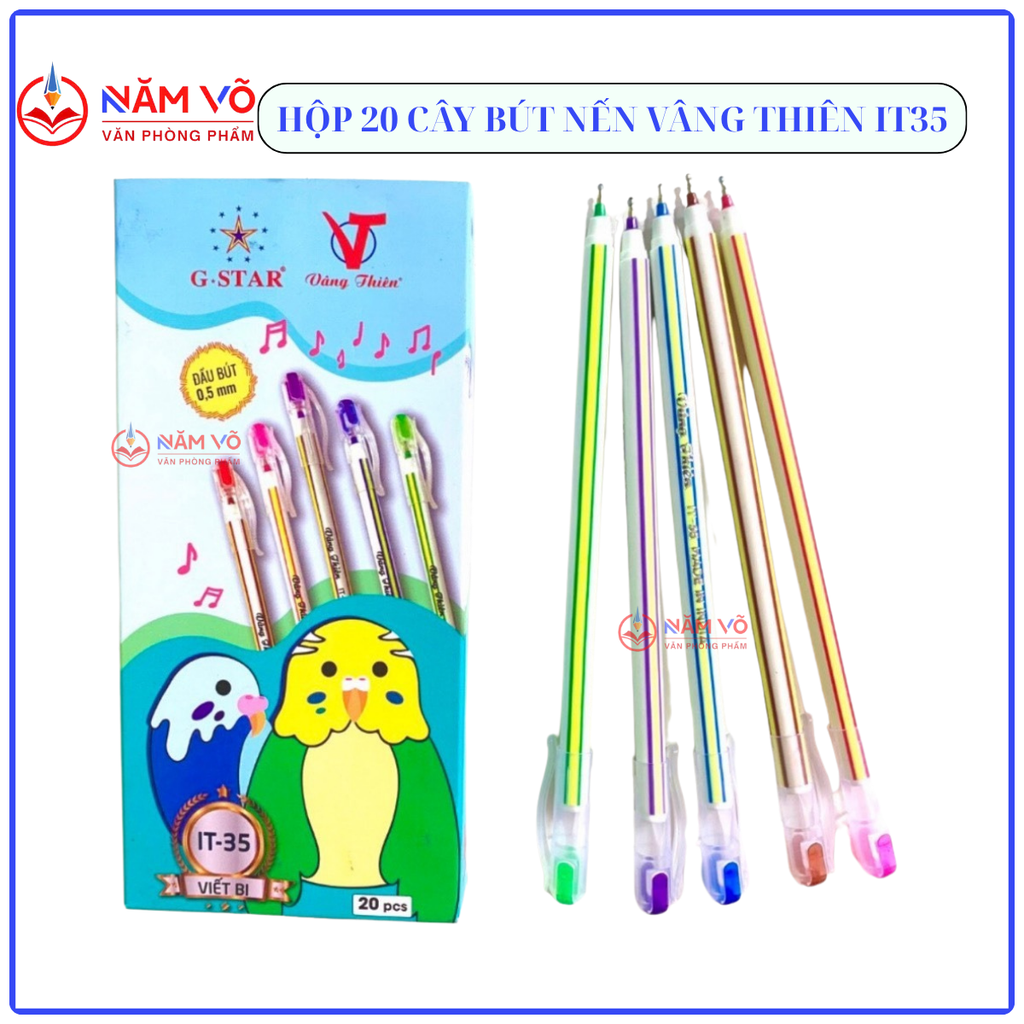 G-Star Bút Bi Ấn Độ (Bút Nến) (Xanh, Đen) IT 35 (20 Cây/Hộp; 100 Hộp/Thùng)
