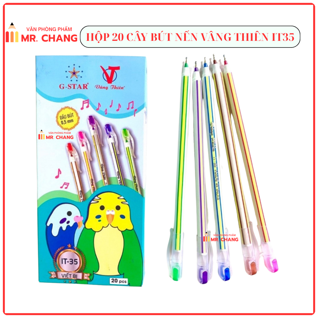 G-Star Bút Bi Ấn Độ (Bút Nến) (Xanh, Đen) IT 35 (20 Cây/Hộp; 100 Hộp/Thùng)