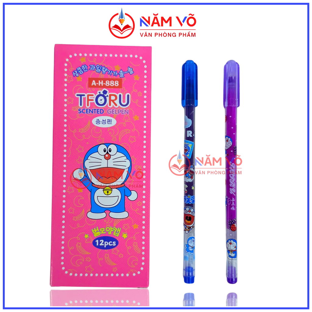 Bút Gel Mực Nho Doremon TFORU; THORU AH888; GP1888 (12 Cây/Hộp; 12 Hộp/ Lốc; 192 Hộp/Thùng)