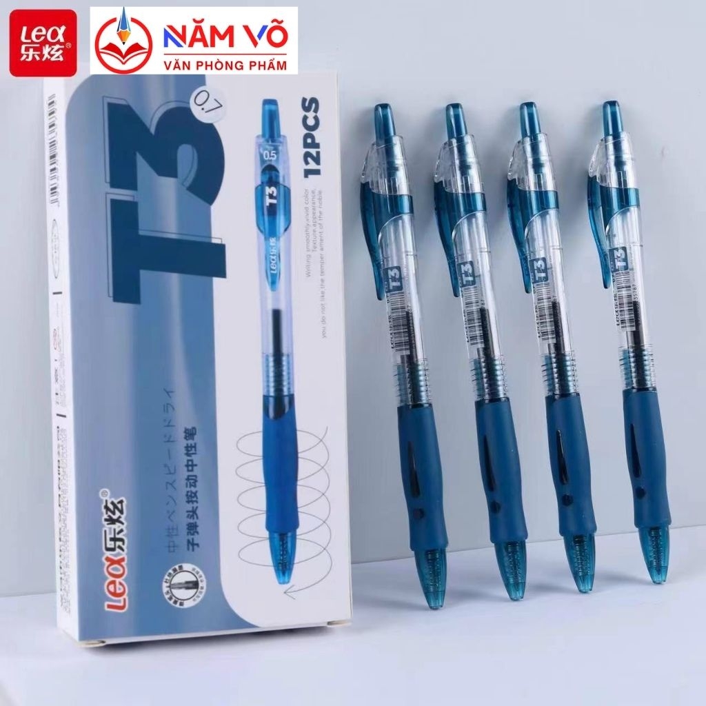 . Bút Bi Bấm Nước Lex T3, S08 (Xanh, Tím, Đỏ, Đen) (12 Cây/Hộp; 144 Hộp/Thùng)