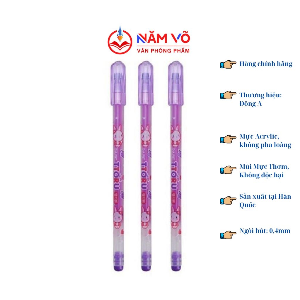 G-Star D-A P&T Bút Bíc Nước TTORU Thơm (Tím, Xanh, Đỏ, Đen) (12 Cây/Hộp; 12 Hộp/ Lốc; 96 Hộp/ Thùng)