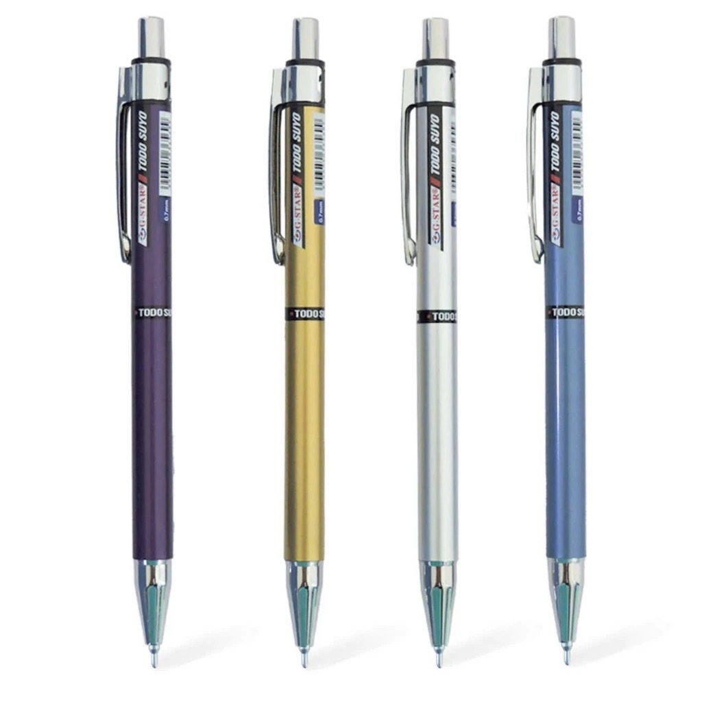 G-Star Bút Bi Bấm Mực Xanh Todo Suyo Ngòi 0.7mm (12 Cây/ Vĩ; 10 Vĩ/ Lốc; 120 Hộp/ Thùng)