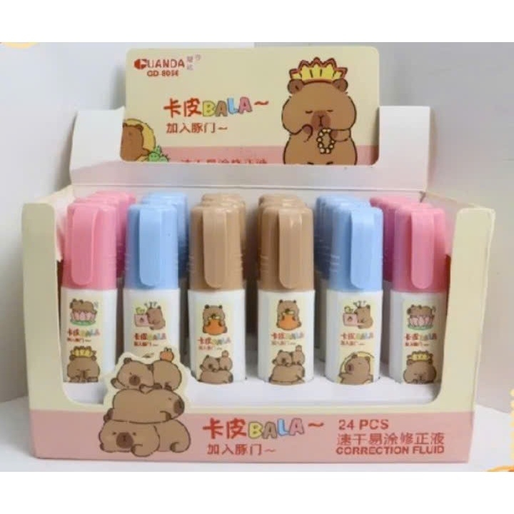 Bút Xoá Nước Nhiều Mẫu Dễ Thương 1069, 1070, 1073, 1075, 1076 (24 Cái/Hộp, 36 Hộp/Thùng)