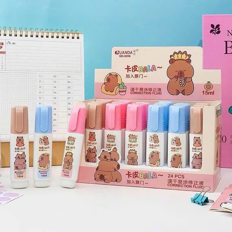Bút Xoá Nước Nhiều Mẫu Dễ Thương 1069, 1070, 1073, 1075, 1076 (24 Cái/Hộp, 36 Hộp/Thùng)