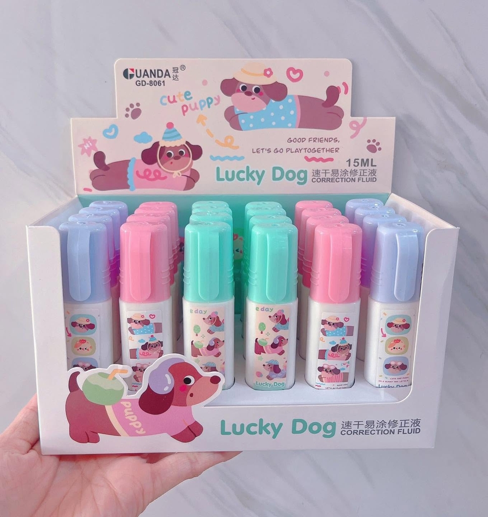 Bút Xoá Nước Nhiều Mẫu Dễ Thương 1069, 1070, 1073, 1075, 1076 (24 Cái/Hộp, 36 Hộp/Thùng)