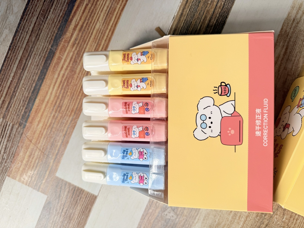 Bút Xoá Nước Nhiều Mẫu Dễ Thương 1069, 1070, 1073, 1075, 1076 (24 Cái/Hộp, 36 Hộp/Thùng)