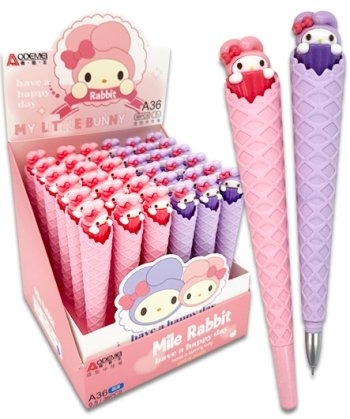 Bút Gel Hình Kem (Mực Xanh) A39, A37 (36 Cây/ Hộp; 24 Hộp/ Thùng)