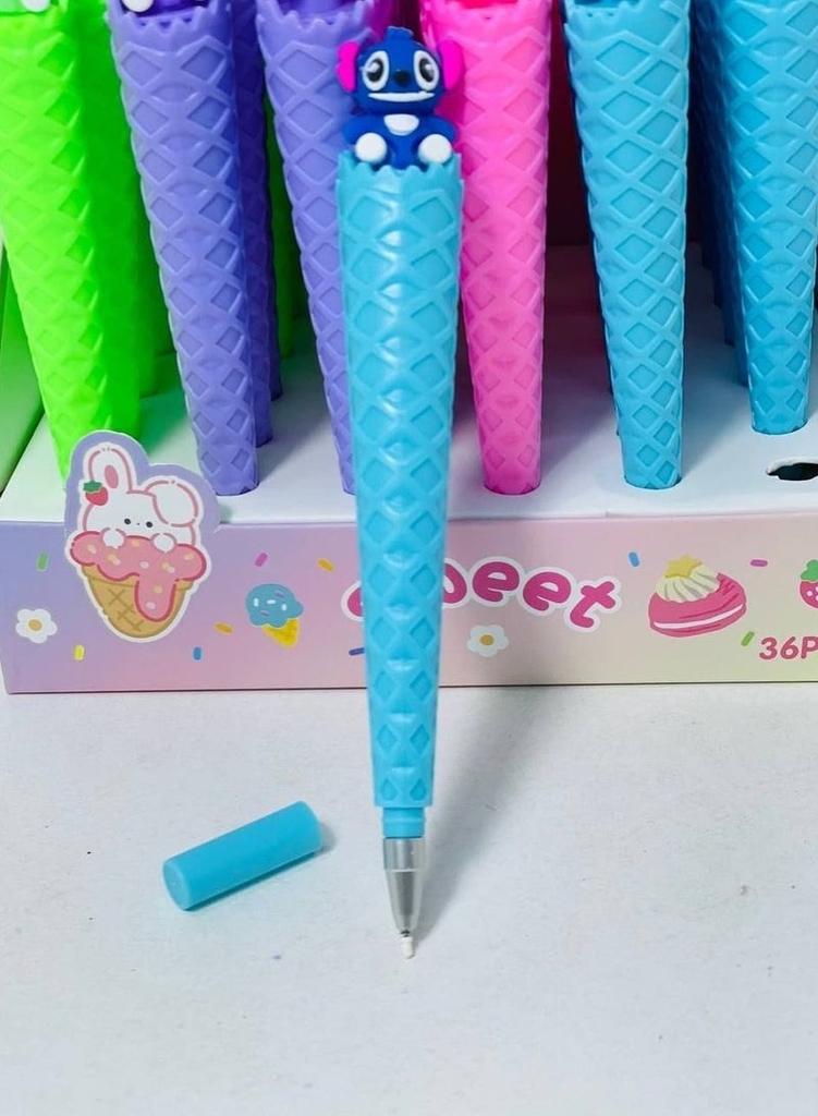 Bút Gel Hình Kem (Mực Xanh) A39, A37 (36 Cây/ Hộp; 24 Hộp/ Thùng)